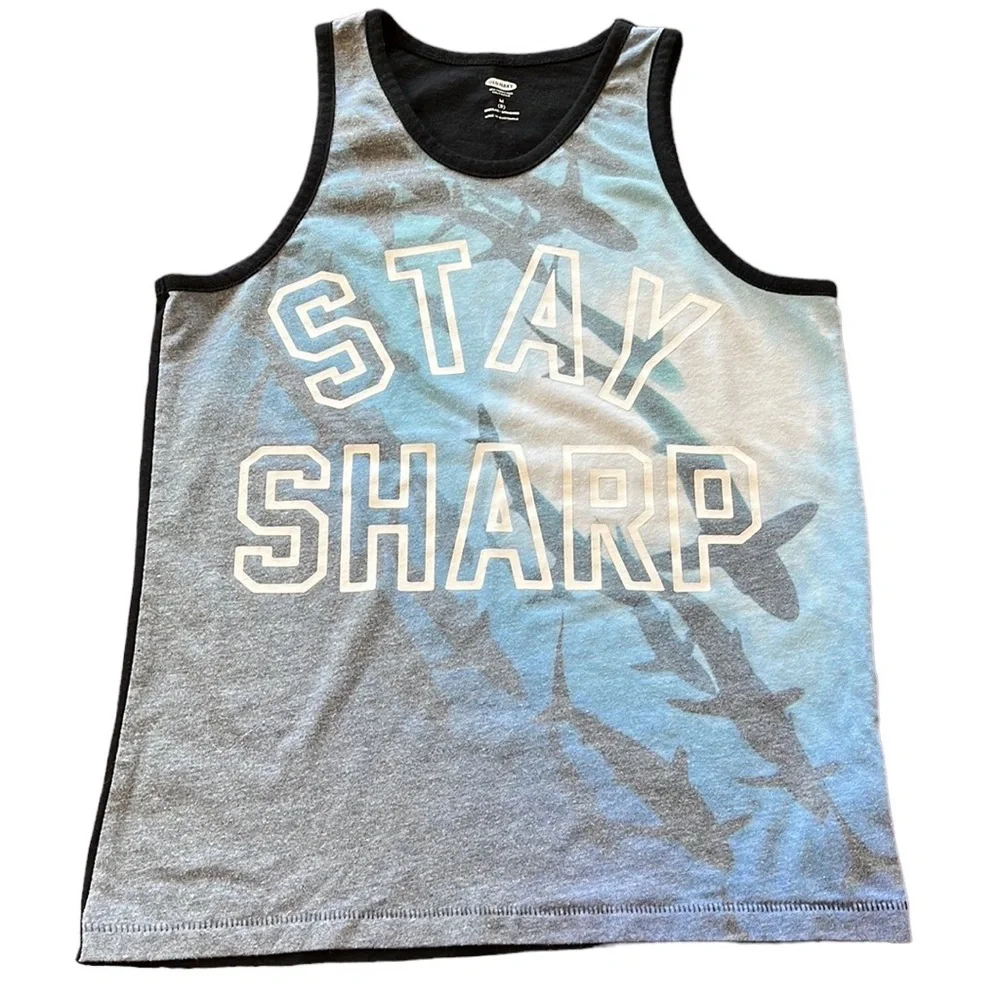 Old Navy | Stay Sharp Shark Tank Top sz M
